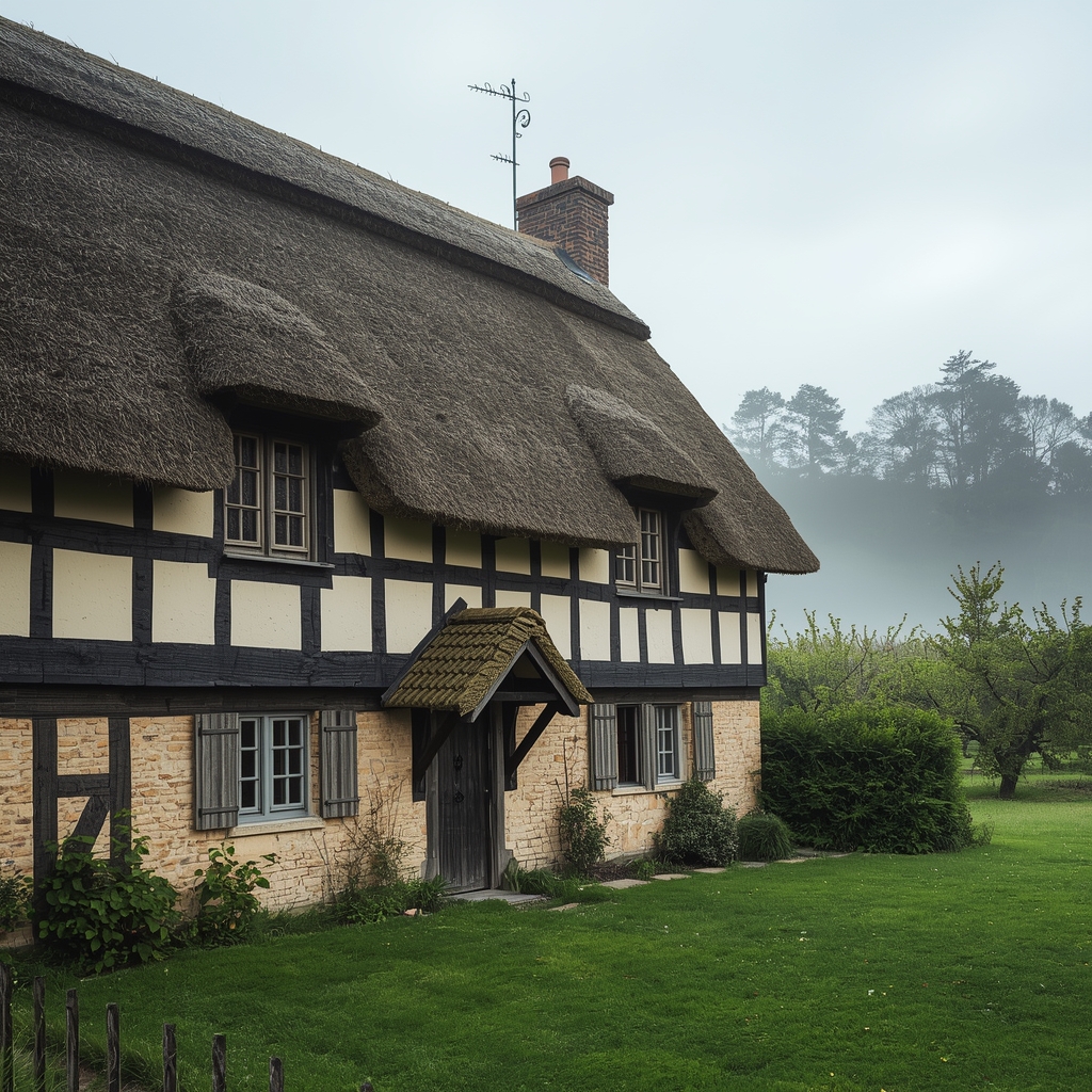 Maison normande extérieur